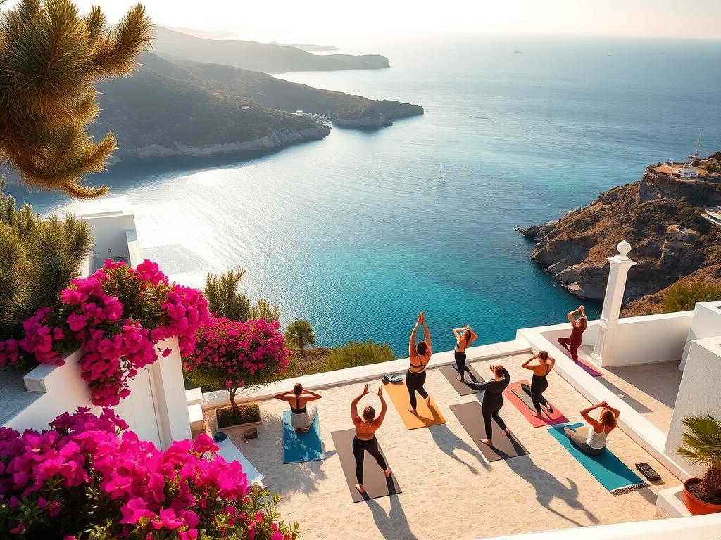 Greek island yoga retreat