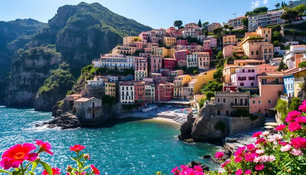 Positano colorful houses Amalfi Coast