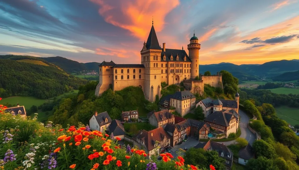 hilltop castles in Europe