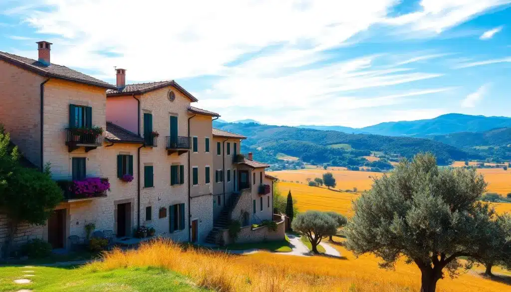 scenic villages in the Italian countryside